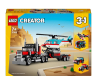Klocki LEGO® LEGO Creator 3 w 1 Ciężarówka z platformą i helikopterem 31146